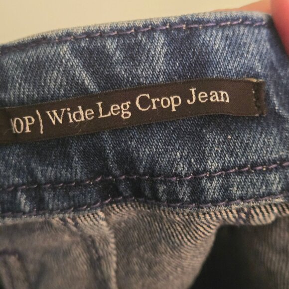 Talbots Crop Wide Leg Jeans Cora Wash 2023 Size 10p - Picture 7 of 8